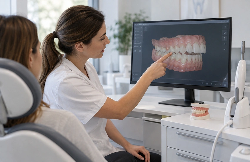 Estudi digital de les arcades per diagnosticar una maloclusió i planificar la correcció de la mossegada